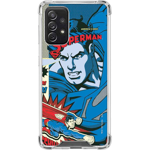 DC Comics Superman America's Hero Galaxy A72 5G Clear Case